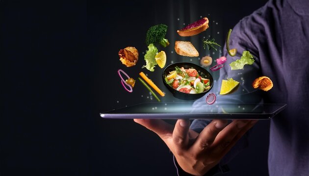 Ristorante a casa ordinando tramite un tablet