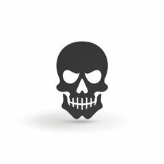 Obraz premium Eerie Skull Decal with a Mischievous Grin