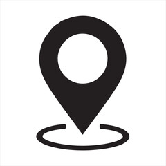 Location icon with white background