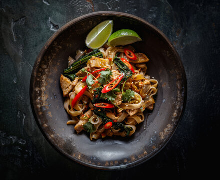 Pad Kee Mao noodle dish
