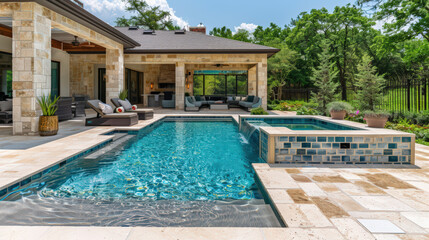 swimming pool in hotel