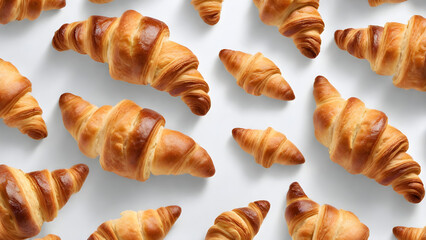 croissants on a white background