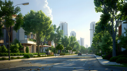 realistic high-resolution photo of Street, with detailed background