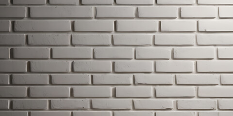 Fototapeta premium Brick wall background, white brick wall texture wallpaper