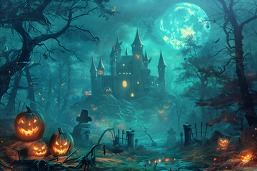 halloween pumpkin grave