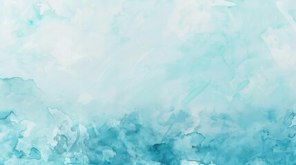 Obraz premium Do you admire serene watercolor art in aqua hues Its ideal for contemporary designs with a modern feel