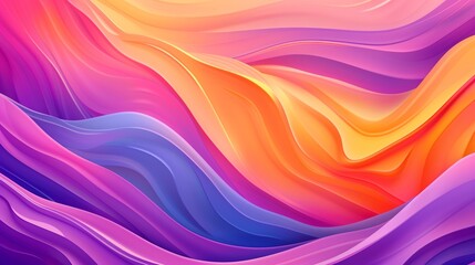 Obraz premium Vivid colored smooth waves in abstract background, ideal for creative projects