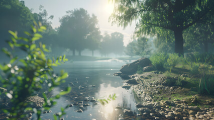 realistic high-resolution photo of Lake, with detailed background