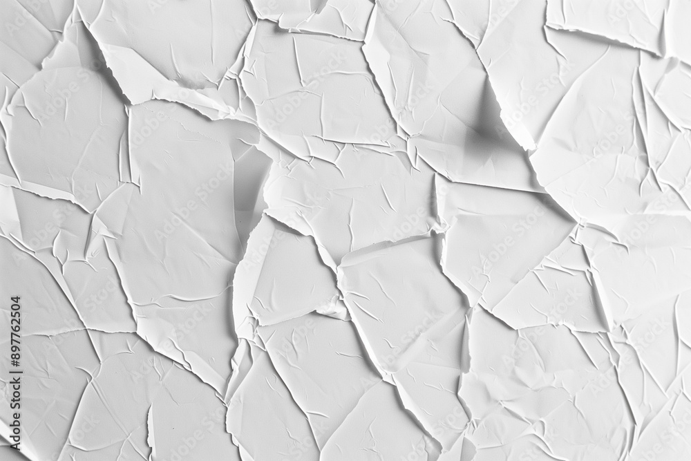 Aufkleber White paper texture. White color texture pattern abstract background for your design and text.