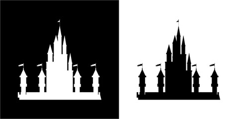 silhouette of a castle