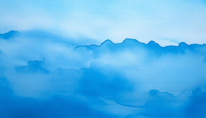 Blue abstract watercolor background