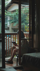 Two Colleagues Using Digital Table