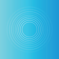 夏のイメージ風流な波紋・水面のイラスト素材