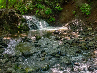 精進川の滝（北海道札幌市豊平区）