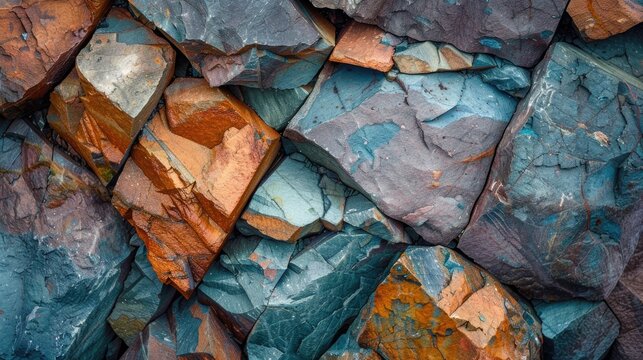 Vibrant rock pattern nature backdrop
