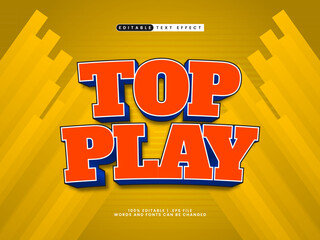 top play editable text effect in game and kids text style