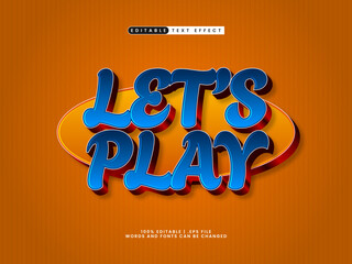 lets play editable text effect in game and kids text style