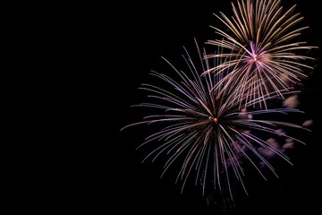 Obraz premium Fireworks Display at Night.