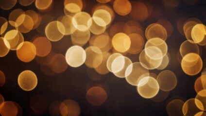 Out-of-focus golden lights create a warm, inviting bokeh effect against a dark background