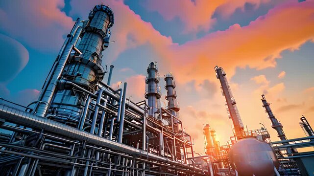 factory use clean energy, industrial, factory, pollution, technology, environment, energy, gas, chimney, plant, chemical, manufacturing, engineering, fuel, petrochemical