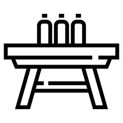 Bench Icon For Illustration