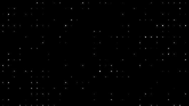 Seamless dotted animated background, halftone dots texture motion background animation