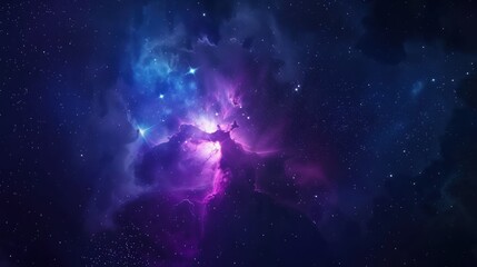 Cosmic Nebula with Star Dust