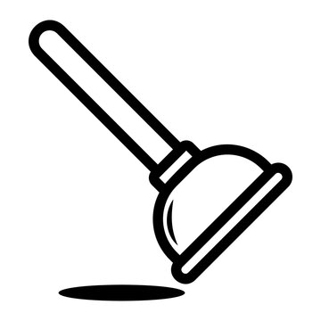 recommend clip art: plunger Line Icon