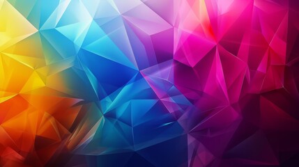 Obraz premium Colorful abstract geometric shapes in vibrant colors.