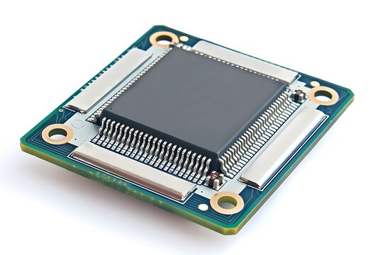 Central Processing Unit isolated on white background.
