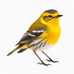 Obraz premium european robin isolated on white background