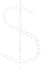 pearl font, dollar symbol, usd