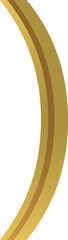 golden metallic round bracket symbol