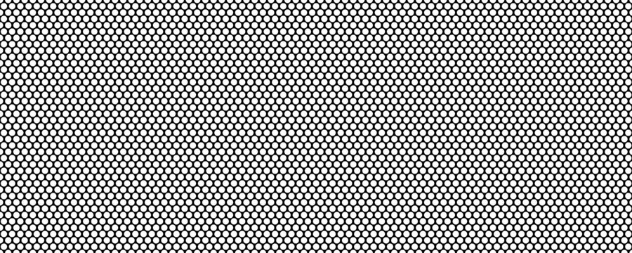 Black and white metal mesh seamless abstract pattern illustration.