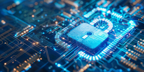 close up of computer circuit board