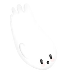 Cute little ghosts on Halloween