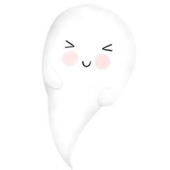 Cute little ghosts on Halloween