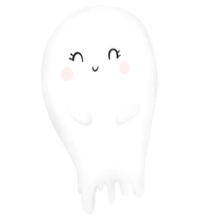 Cute little ghosts on Halloween