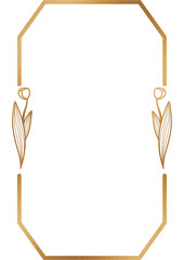 decorations and gold frames 