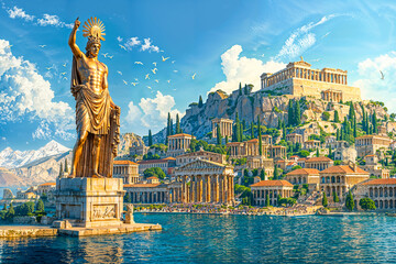The Colossus of Rhodes, Seven Wonders of the Ancient World