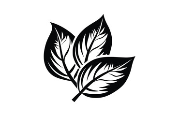 Leaves icon isolated on white background. Beautiful Leaves icon.