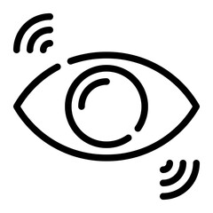 motion sensor line icon