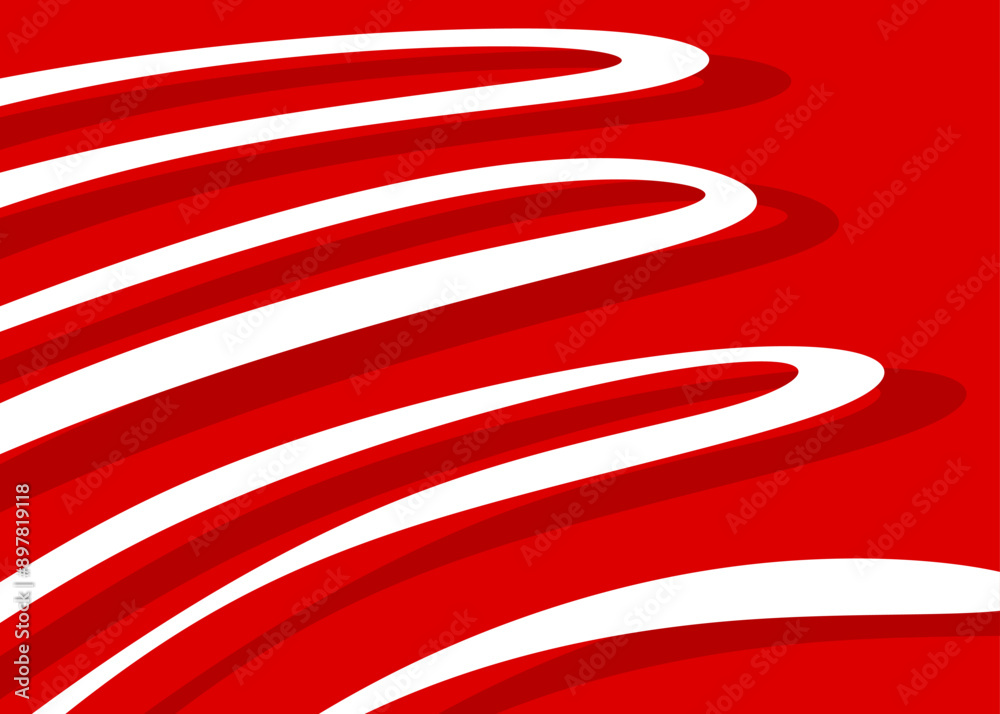 Poster simple background with gradient wavy lines pattern