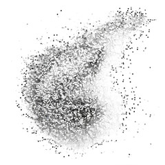 Fototapeta premium Embrace the Glittering Silver Delight. Sparkling silver glitter isolated on transparent background concept