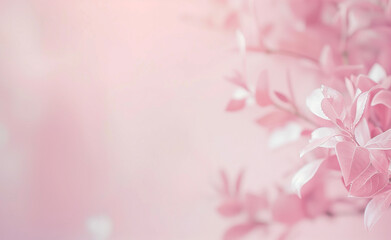pink leaf background image generated by AI

