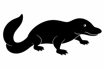 Platypus silhouette vector, Platypus icon, vector illustration
