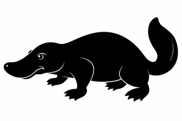 Platypus silhouette vector, Platypus icon, vector illustration
