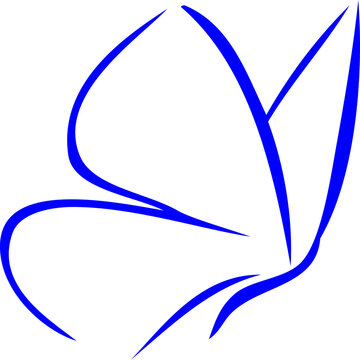 recommend clip art: butterfly line art illustration