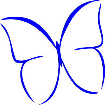 recommend clip art: butterfly line art illustration
