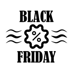 black Friday Line Icon